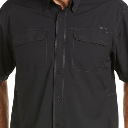 Camisa Ariat VentTEK Outbound Negro Corte Clásico