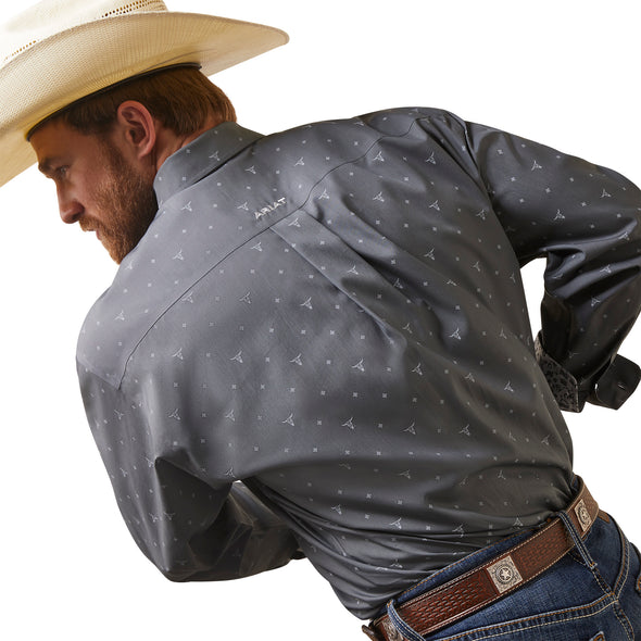 Camisa Ariat Libre De Arrugas Weathered Slate Corte Clásico