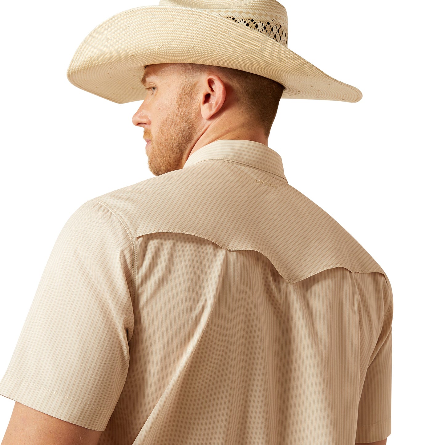 Camisa Ariat VentTEK Tan Corte Fitted