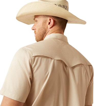 Camisa Ariat VentTEK Tan Corte Fitted