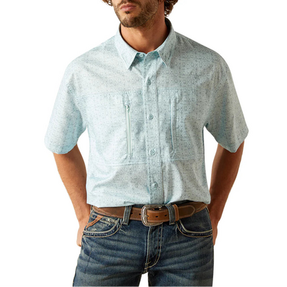 Camisa Ariat VentTEK Azul Corte Clásico
