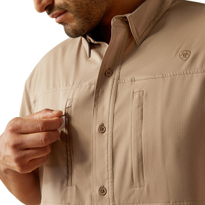 Camisa Ariat VentTEK Beige Corte Clásico