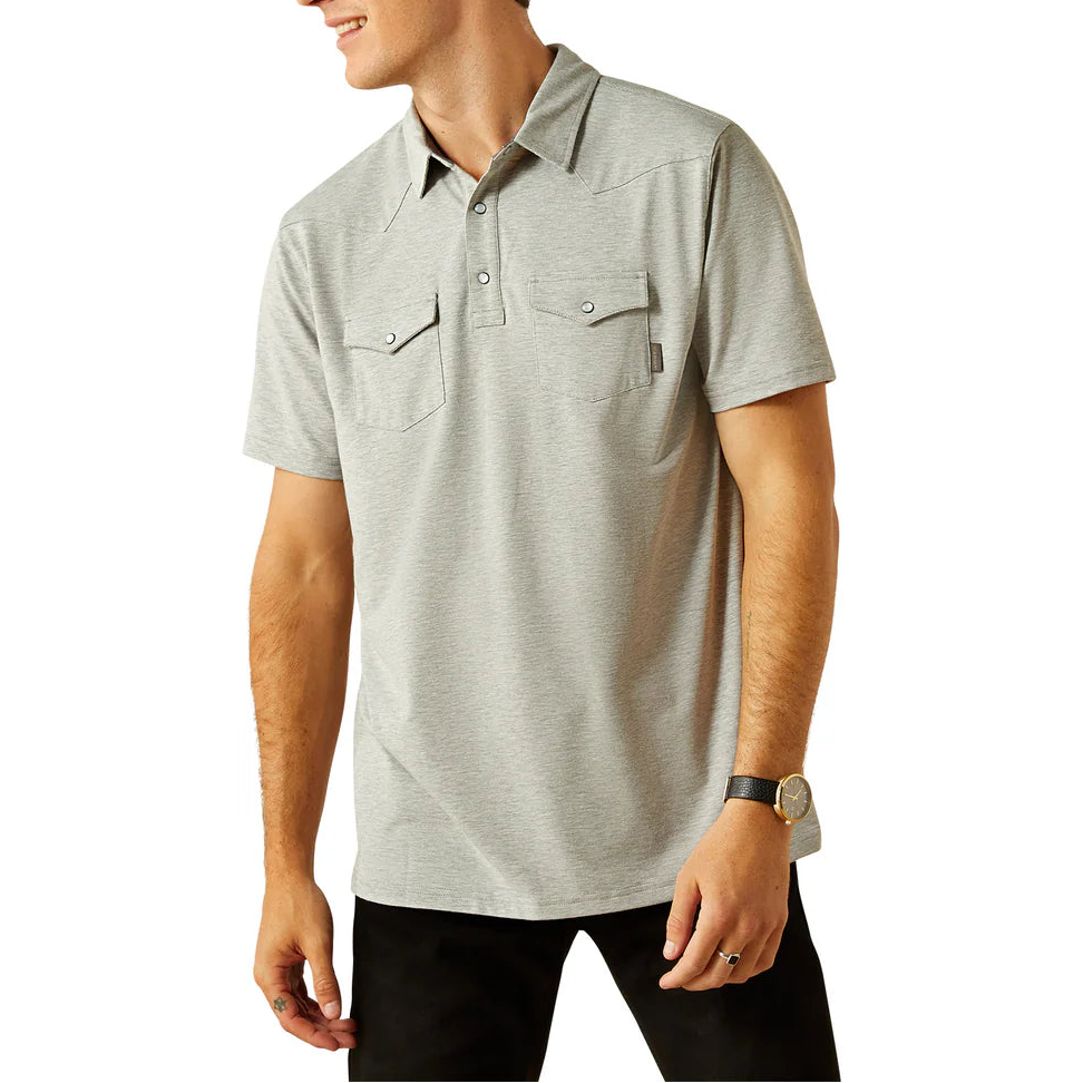 Polo Ariat Retro Gris