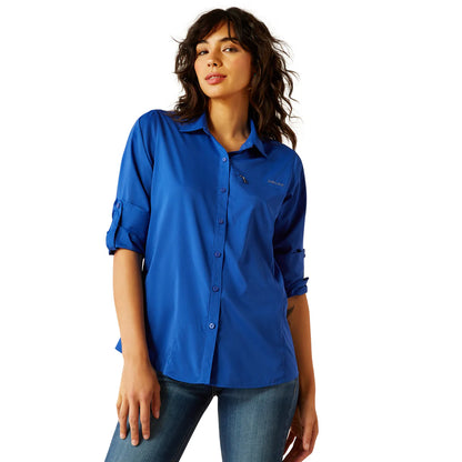 Camisa Ariat Manga Larga Mujer VentTEK Stretch Mazarine