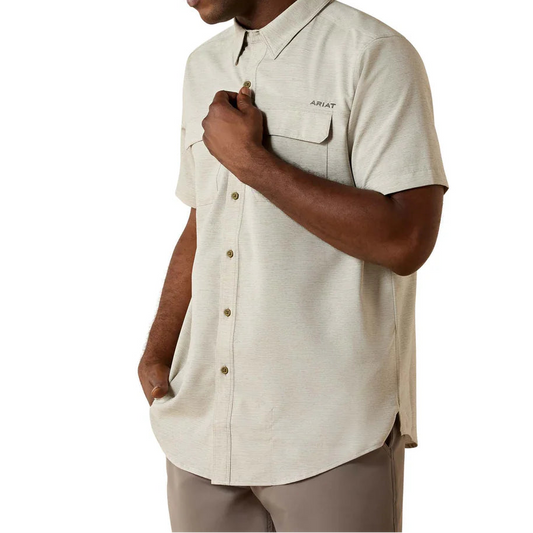 Camisa Ariat VentTEK Outbound Burnt Olive Fitted