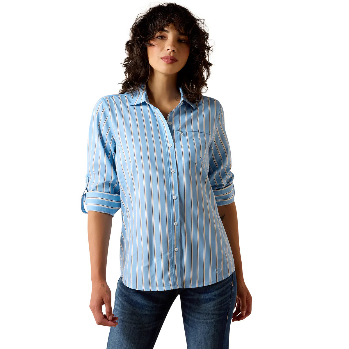 Camisa Ariat Manga Larga Mujer VentTEK Blissful Blue