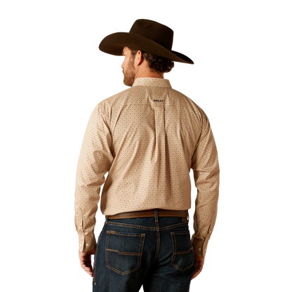 Camisa Ariat Frazier color canela para hombre