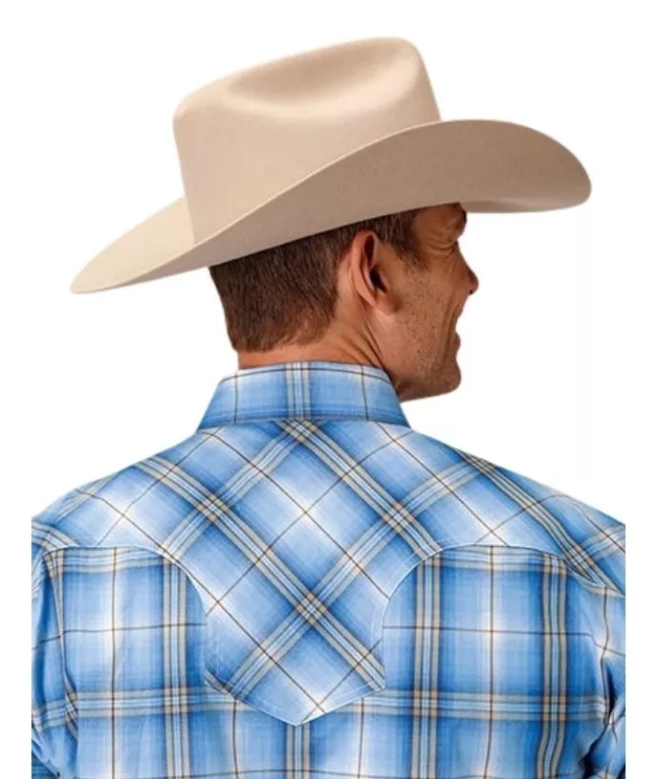 Camisa Roper Cuadros Azul Claro