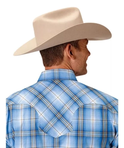 Camisa Roper Cuadros Azul Claro