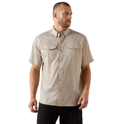 Camisa manga corta Ariat para caballero con estampado 10071045
