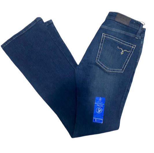 Pantalon de mezclilla Cactus Branda para Dama corte acampanado