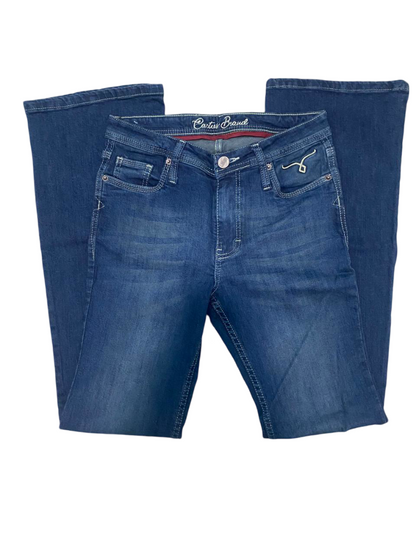 Pantalon de mezclilla Cactus Branda para Dama corte acampanado