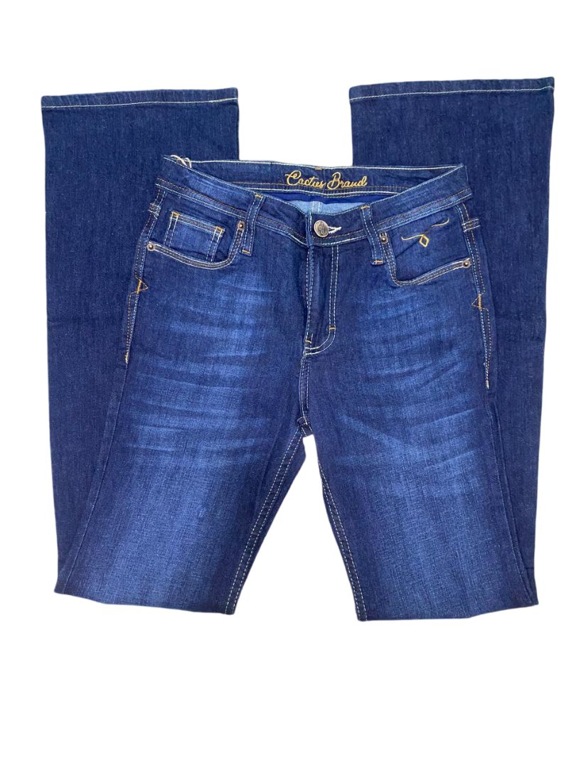 Pantalon de mezclilla Cactus Branda para Dama corte acampanado