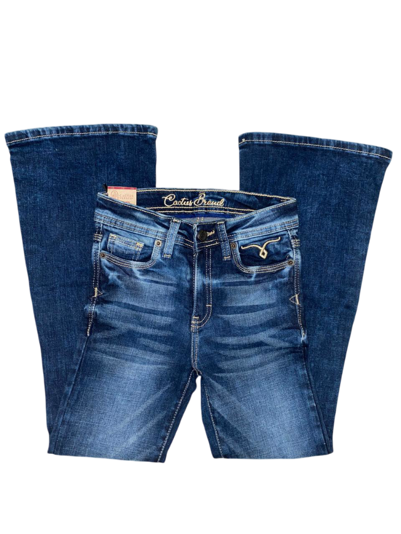 Pantalón De Mezclilla Cactus Brand Bootcut para Niña