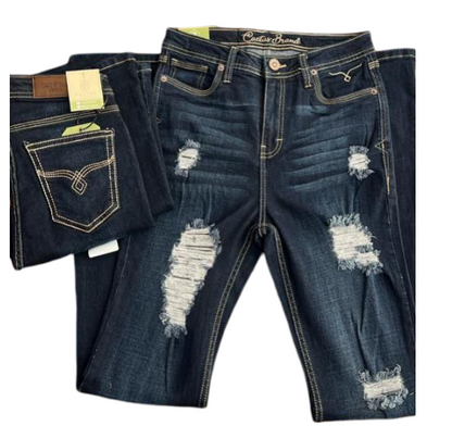 Pantalon de mezclilla Cactus Branda para Dama corte acampanado