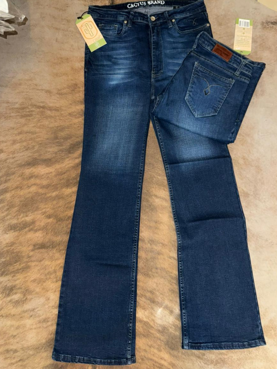 Pantalon de mezclilla Cactus para Dama corte acampanado