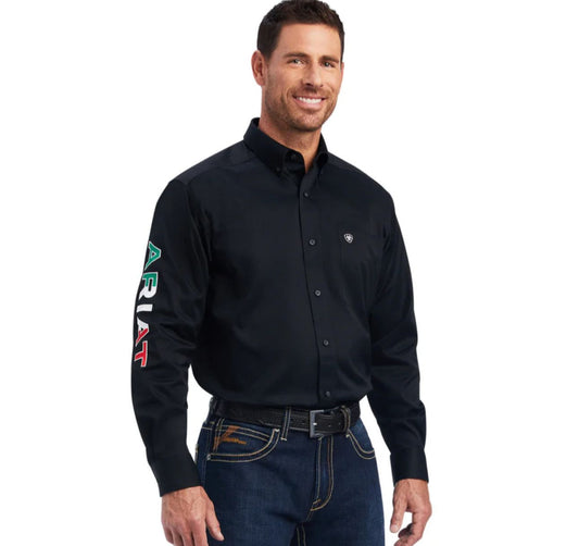 Camisa Ariat Team Logo México Negro