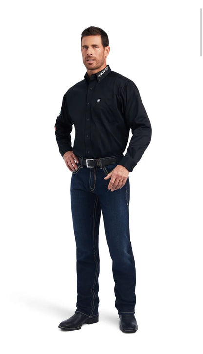 Camisa Ariat Team Logo México Negro