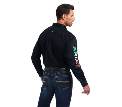 Camisa Ariat Team Logo México Negro