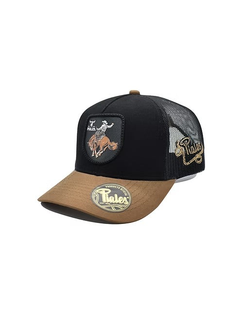 Gorra Piales Rodeo Caballo Negro