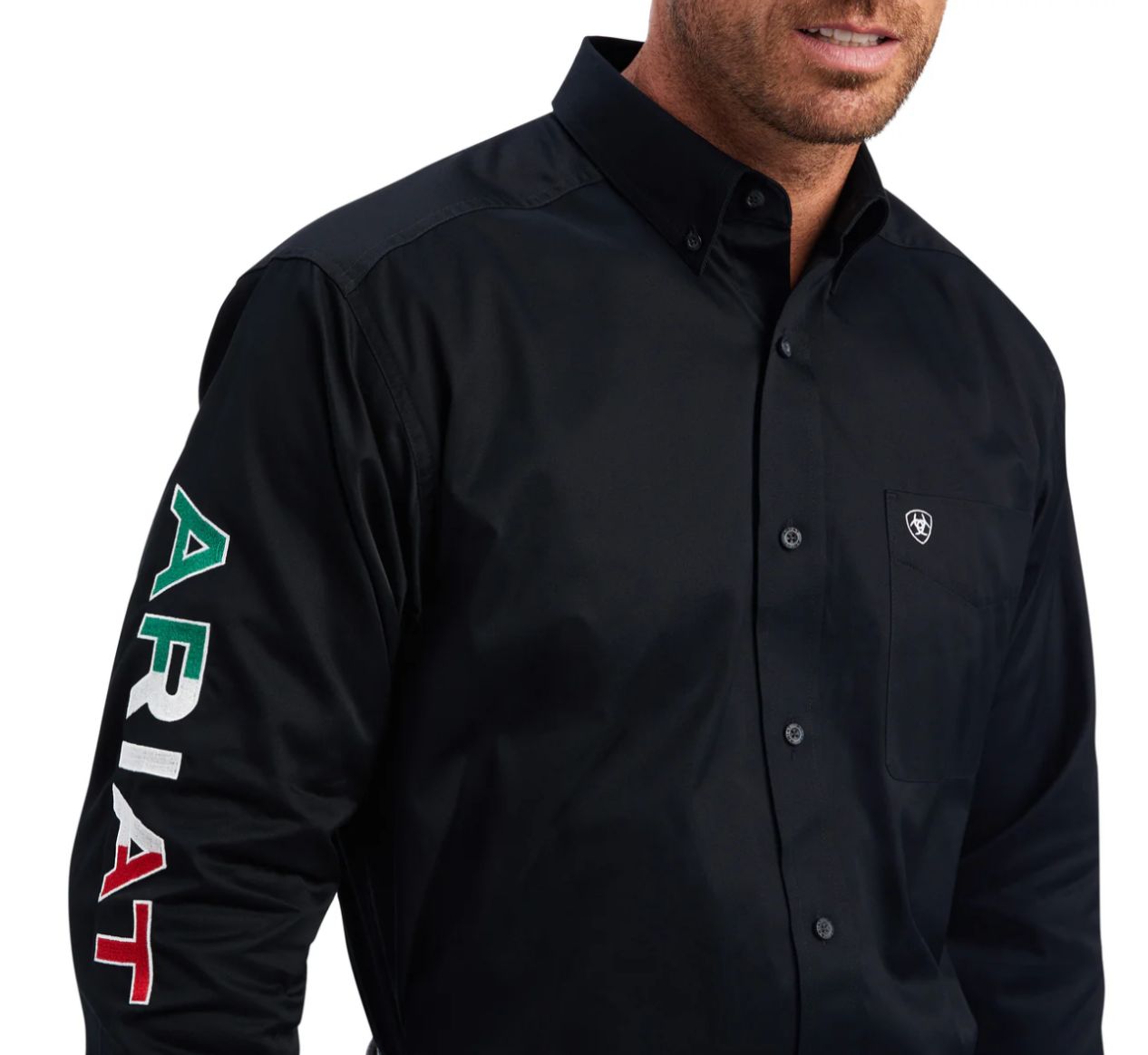 Camisa Ariat Team Logo México Negro