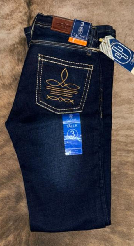 Pantalon de mezclilla Cactus para Dama corte acampanado