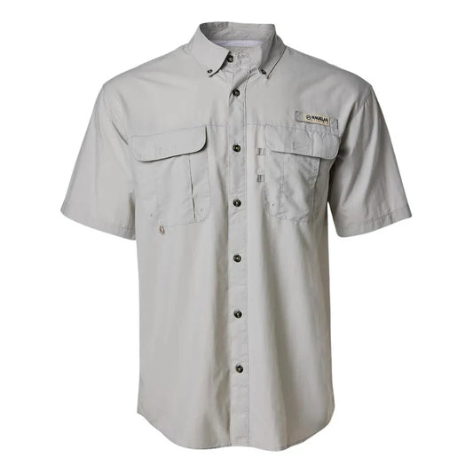 Camisa de Hombre Magellan Laguna Madre Manga Corta Gris claro