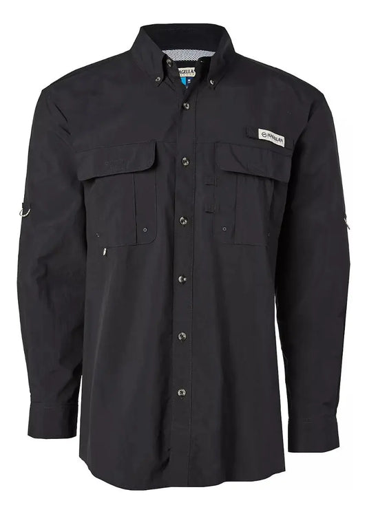 Camisa de Hombre Magellan Laguna Madre Manga Larga Color Negro