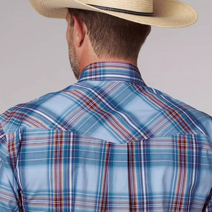 Camisa a Cuadros Roper, Hombre Amarillo Azul y Granate