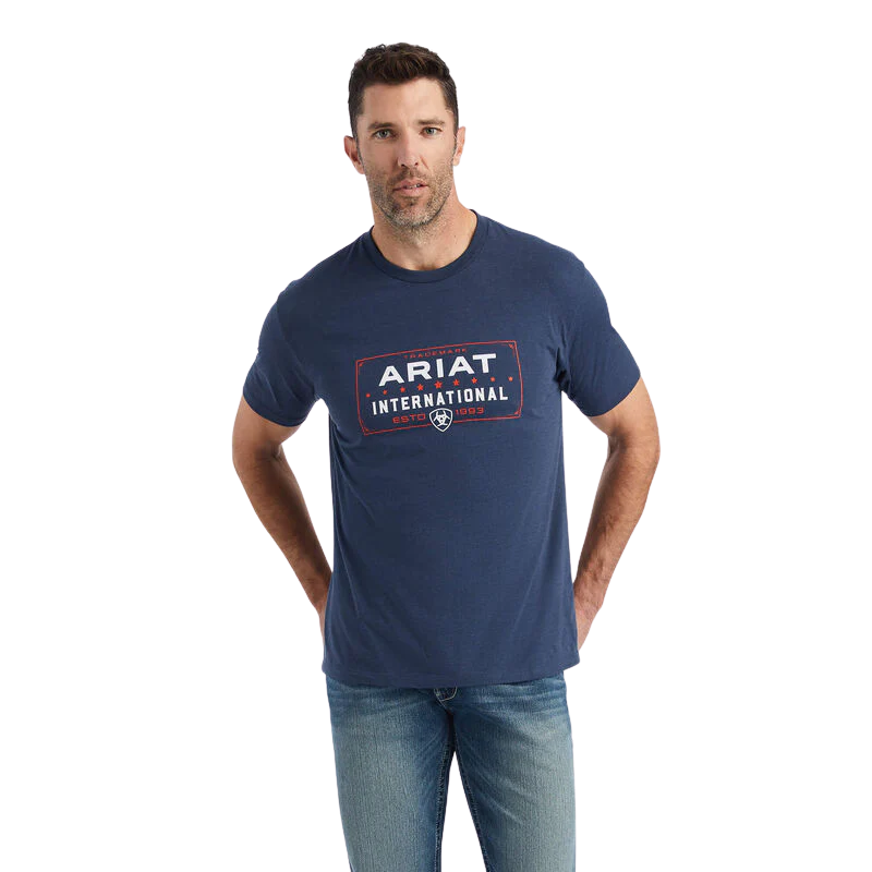Playera Ariat Navy Heather